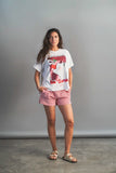 ANABEL LEE. CAMISETA CEREZAS